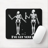 Ik heb je rug. Funny skeletons mousepad. Muismat (Met muis)