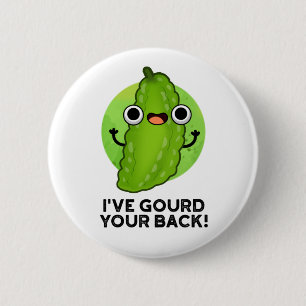 Ik heb je rug grappige Veggie Pun gegeven Ronde Button 5,7 Cm