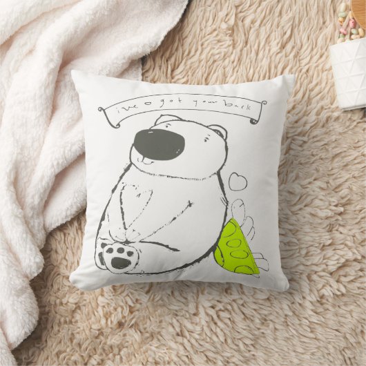 Ik heb je rug. kussen (Deken)