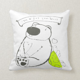 Ik heb je rug. kussen