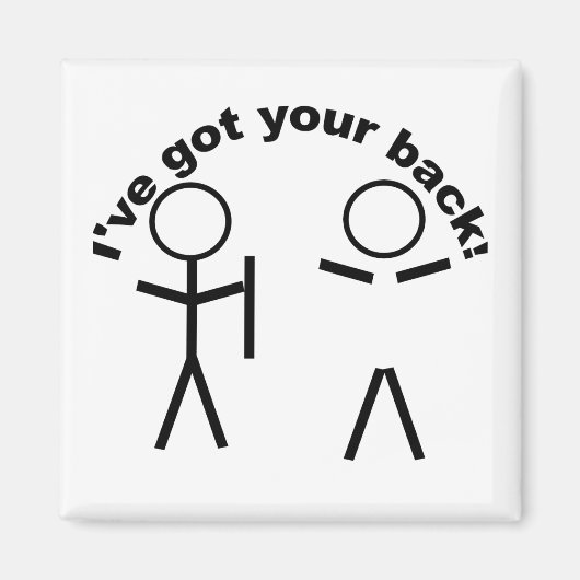 Ik heb je rug magneet (Voorkant)