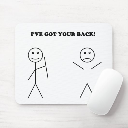 Ik heb je rug. muismat (Met muis)