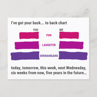 Ik heb je rug... naar terug Briefkaart