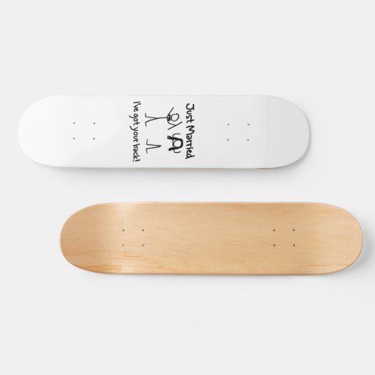 Ik heb je rug. persoonlijk skateboard (Horizontaal)