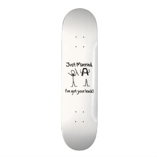 Ik heb je rug. persoonlijk skateboard