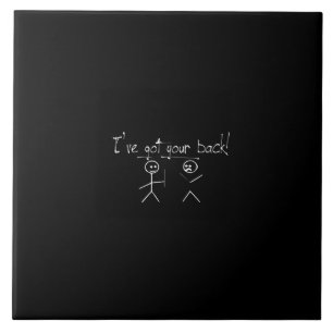 Ik heb je rug tegeltje