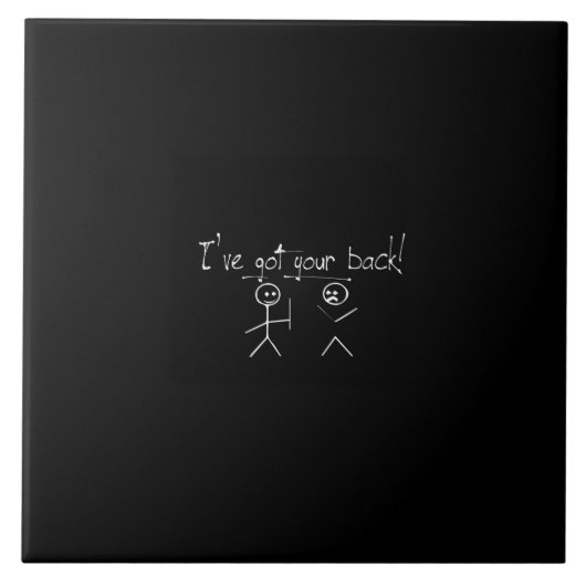 Ik heb je rug tegeltje (Voorkant)