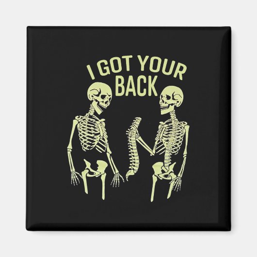 Ik heb je rughalloween skeletspiraal magneet (Voorkant)