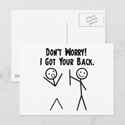 Ik heb je terug! briefkaart (Voorkant / Achterkant)