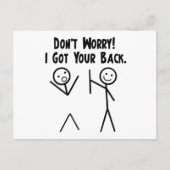 Ik heb je terug! briefkaart (Voorkant)