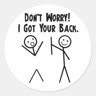 Ik heb je terug! ronde sticker