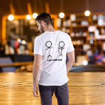 Ik heb je terug. t-shirt<br><div class="desc">Ik heb je rug" is een grappige uitdrukking. Dit ik kreeg je achterproduct, neemt de zin van "Ik heb je rug" — letterlijk. Een stickman neemt de achterkant van de andere - letterlijk. Pas de achtergrondkleur desgewenst aan en pas deze aan en pas deze aan met veel plezier met vrienden...</div>