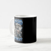 Ik heb je toilet verstopt Grappige Alpha Wolf Meme Koffiemok (Voorkant links)