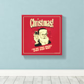 Ik heb je vakantiegeest hier canvas afdruk (Insitu (Houten vloer))