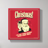 Ik heb je vakantiegeest hier canvas afdruk (Voorkant)