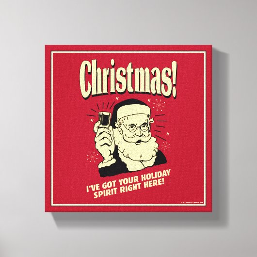 Ik heb je vakantiegeest hier canvas afdruk (Voorkant)