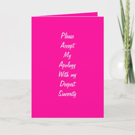 Ik heb je vergiffenis wenskaarten nodig kaart (Voorkant)