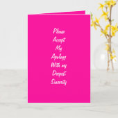 Ik heb je vergiffenis wenskaarten nodig kaart (Gele Bloem)