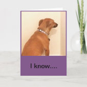 Ik heb je verjaardag gemist, sorry kaart (Voorkant)