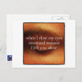 Ik heb je verlaten, alleen briefkaart (Voorkant / Achterkant)