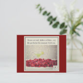 Ik heb je verlaten feestdagenkaart (Staand voorkant)