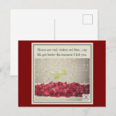 Ik heb je verlaten feestdagenkaart (Voorkant / Achterkant)