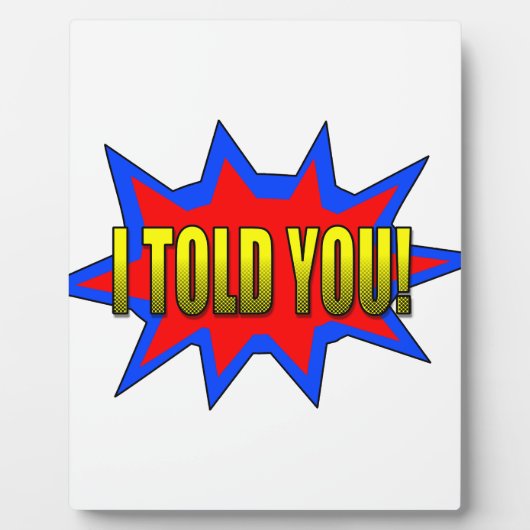 Ik heb je verteld fotoplaat (Voorkant)