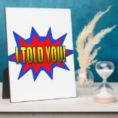 Ik heb je verteld fotoplaat (Zijkant)