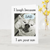 IK HEB JE VOOR EEN VADER = BESTE VAN DEZE DEAL KAART (Gele Bloem)