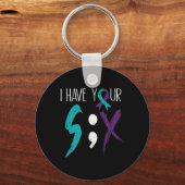 Ik heb je zes militaire zelfmoordpreventiestaven sleutelhanger (Voorkant)