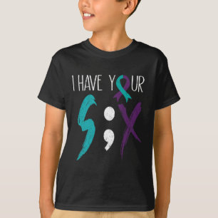 Ik heb je zes militaire zelfmoordpreventiestaven t-shirt