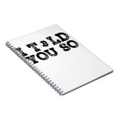 Ik heb je zo verteld notitieboek (Rechterzijde)