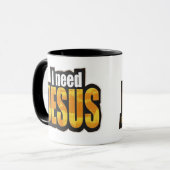 Ik heb JESUS nodig - Christelijk Mok (Voorkant links)