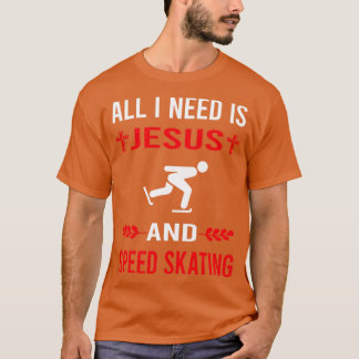Ik heb Jesus nodig en schaatsster Schaats T-shirt