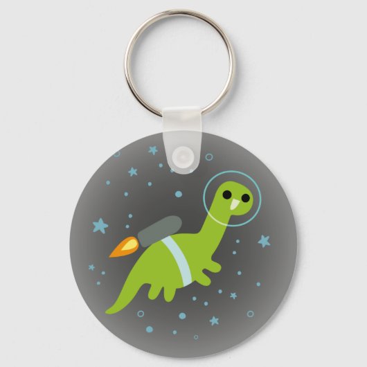 "Ik heb Jetpack!" Flying Brontosaurus met Jetpack Sleutelhanger (Voorkant)