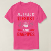 Ik heb Jezus en doedelzak nodig T-shirt (Design voorkant)