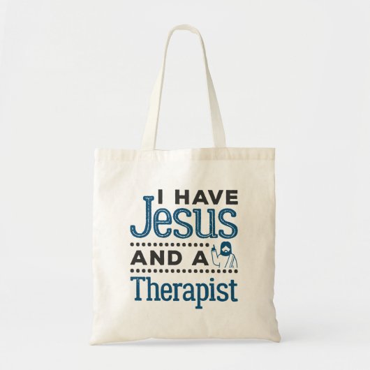 Ik heb Jezus en een Therapistische Christelijke Fa Tote Bag (Voorkant)