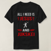 Ik heb Jezus en Jukskei nodig 1 T-shirt (Design voorkant)