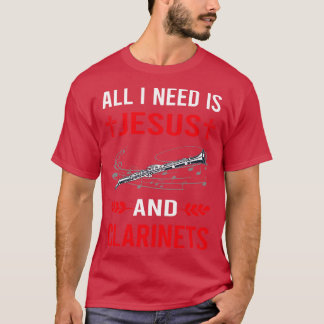 Ik heb Jezus en klarinet nodig T-shirt