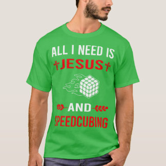 Ik heb Jezus en Speedcube Speedcube nodig T-shirt