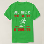 Ik heb Jezus en Ultramarathon Ultra Distance Run n T-shirt (Design voorkant)