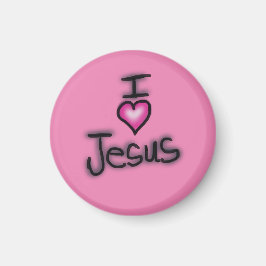 Ik heb Jezus hartstikke lief Ik hou van Jezus Magneet