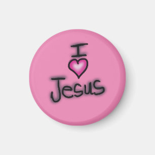 Ik heb Jezus hartstikke lief Ik hou van Jezus Magneet