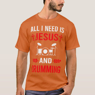 Ik heb Jezus nodig en drummer drums T-shirt