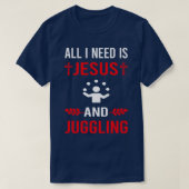 Ik heb Jezus nodig en jongleren jongleurs T-shirt (Design voorkant)