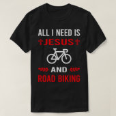Ik heb Jezus nodig en wielrennen T-shirt (Design voorkant)