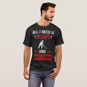 Ik heb Jezus Shuffleboard nodig T-shirt (Voorkant volledig)