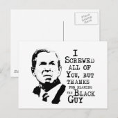 Ik heb jullie allemaal genaaid, behalve bedankt, v briefkaart (Voorkant / Achterkant)