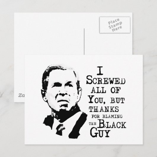 Ik heb jullie allemaal genaaid, behalve bedankt, v briefkaart (Voorkant / Achterkant)