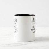 Ik heb kabeljauw Het lijkt veel op kabeljauw maar Tweekleurige Koffiemok (Center)